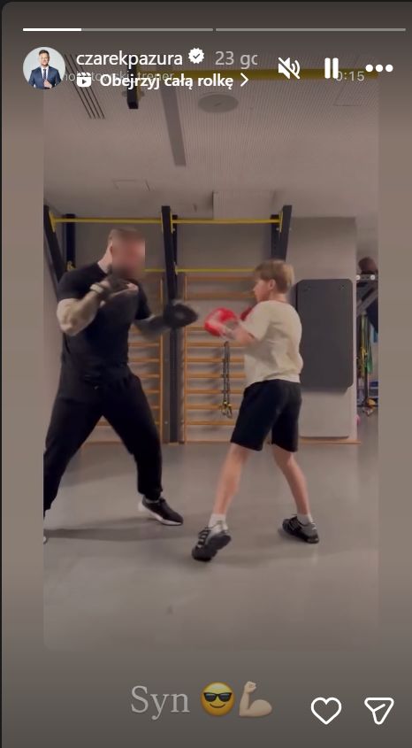 Cezary Pazura pochwalił się synem