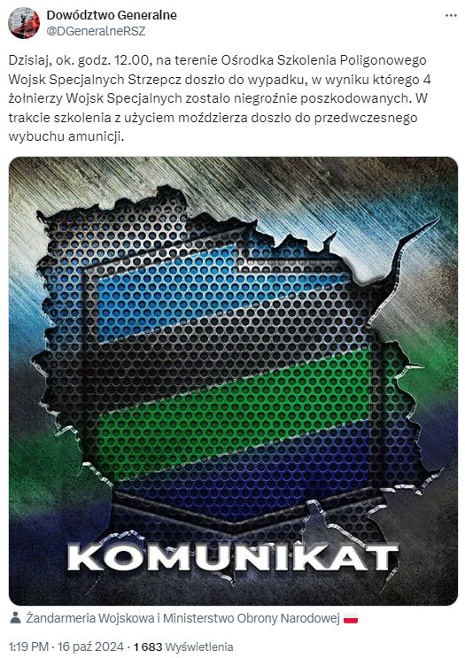 Wypadek na poligonie 