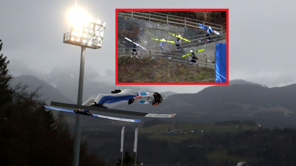 PAP / PAP/Grzegorz Momot/Eurosport / Awaria wyciągu w Bischofshofen