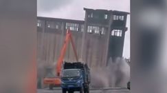 Incydent podczas wyburzania. Nie mogli uwierzyć własnym oczom