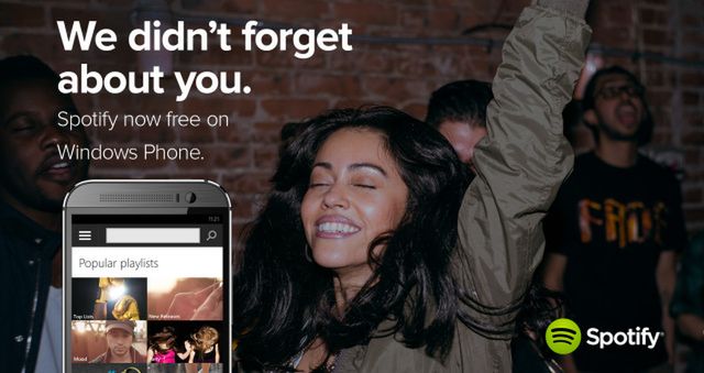 Spotify z darmowym słuchaniem muzyki teraz także na Windows Phone
