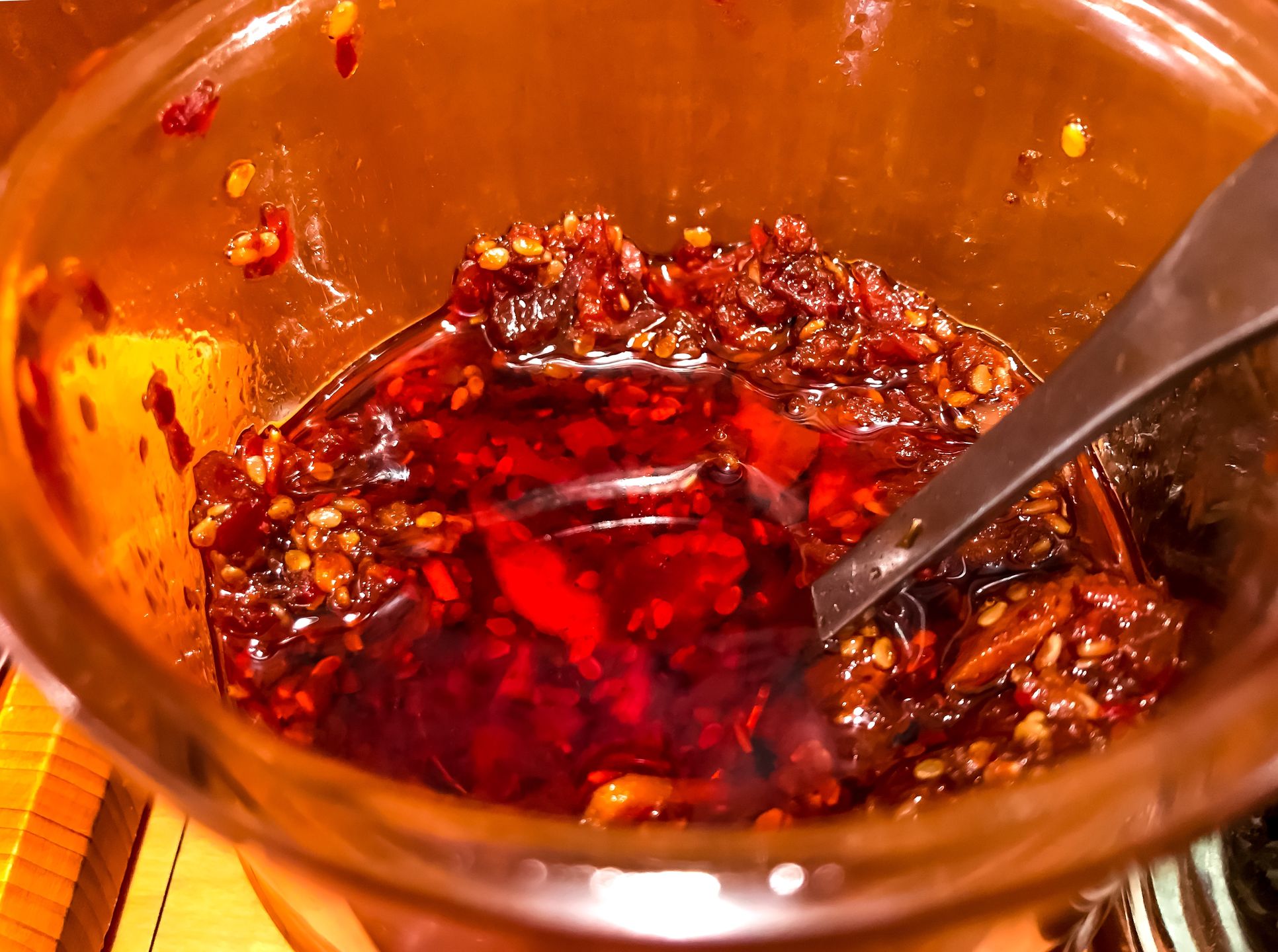 Chili oil in a glass jar
DigiPub