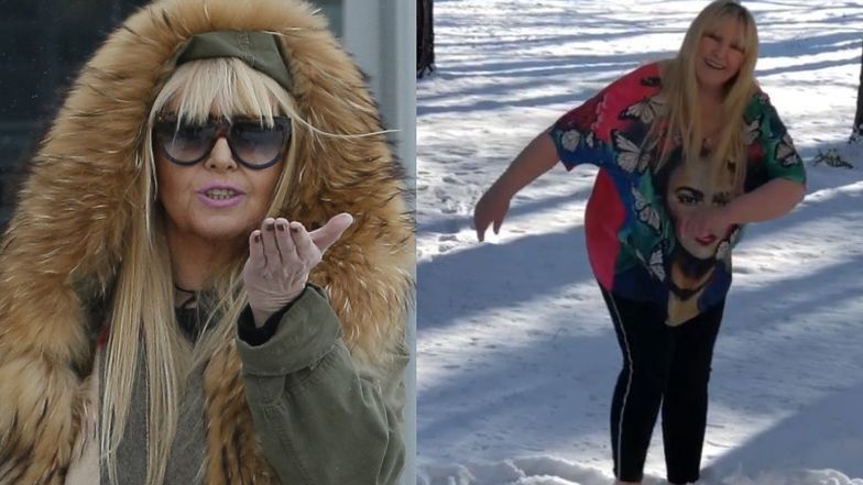 Maryla Rodowicz zamraża stopy w śniegu, a fani się martwią: "Jajniki sobie pani przeziębi"