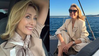 Anna Kalczyńska eksponuje ZGRABNĄ SYLWETKĘ w mocno wyciętym stroju kąpielowym na jachcie