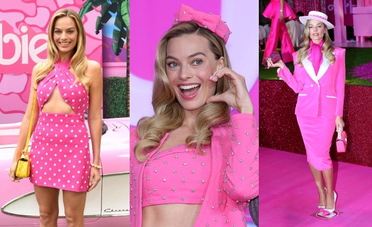 Oto WSZYSTKIE stylizacje Margot Robbie inspirowane lalką Barbie zaprezentowane podczas kampanii promocyjnej filmu (ZDJĘCIA)
