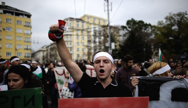 Strajki w Bułgarii. Antyrządowa demonstracja studentów w Sofii