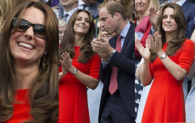 Kate i William na trybunach Wimbledonu (ZDJĘCIA)