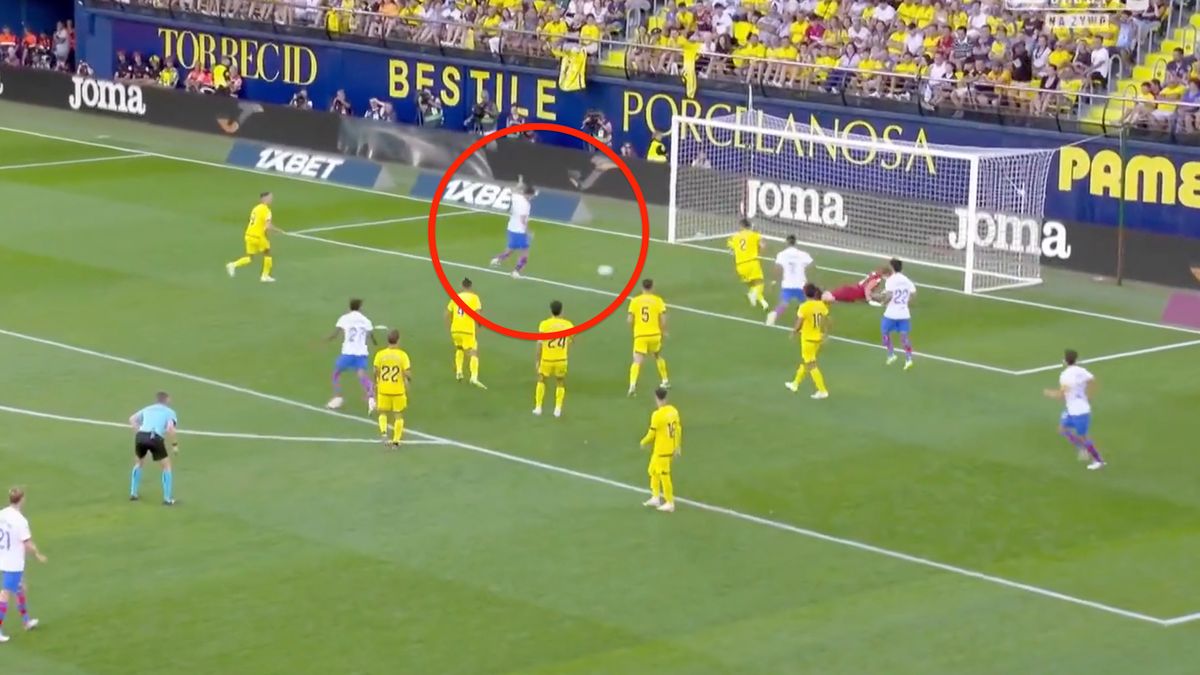 Twitter / Twitter/Eleven Sports / Tak padł pierwszy gol Roberta Lewandowskiego w lidze hiszpańskiej (2023/24)