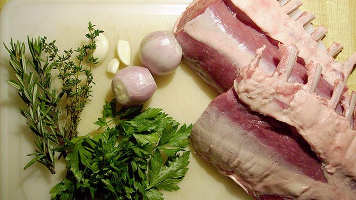 Surowa mrożona jagnięcina nowozelandzka (mięso i tłuszcz)