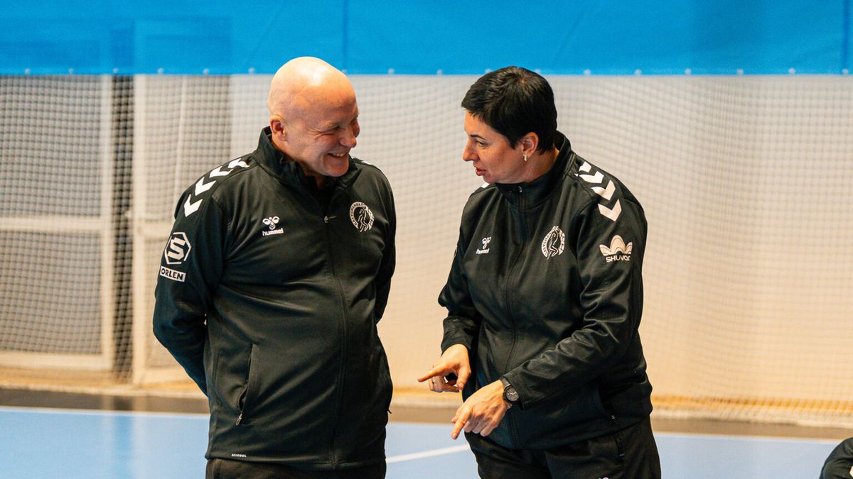 WP SportoweFakty / Vasyl Turchyn / Na zdjęciu: Witalij Andronow i Tetiana Sztefan, trenerzy Galiczanki Lwów