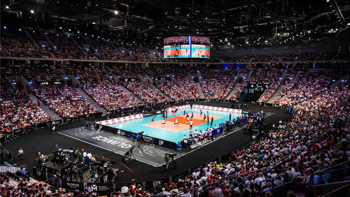 Arena Gliwice podczas meczu reprezentacji Polski siatkarzy