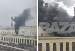 Kłęby czarnego dymu nad Moskwą. Płonie elektrociepłownia