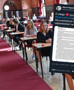 Próbna matura z języka polskiego. Autor tekstu zasypany pytaniami