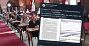 Próbna matura z języka polskiego. Autor tekstu zasypany pytaniami