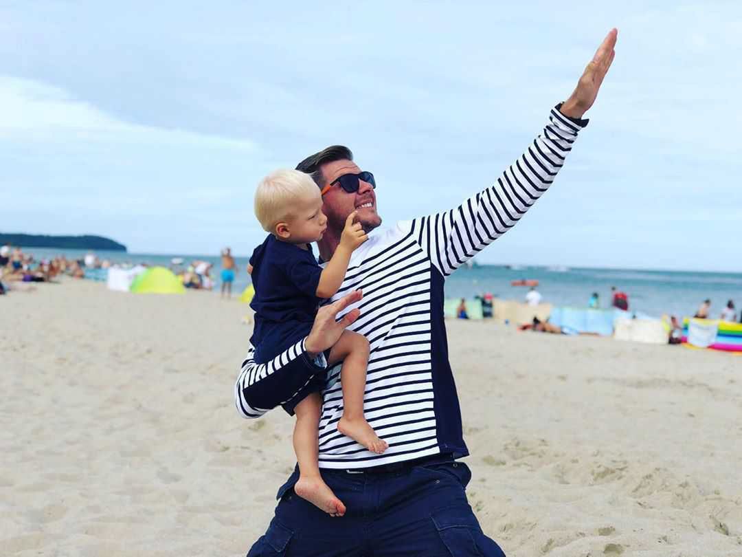 Filip Chajzer z synem Aleksandrem- Instagram