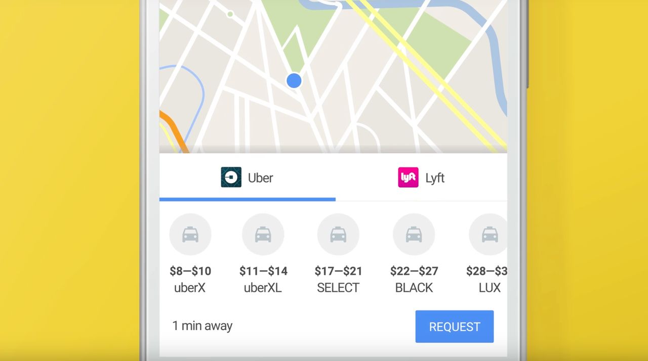 Nowe Mapy Google zintegrowane z Uberem. Osobna aplikacja przestała być potrzebna