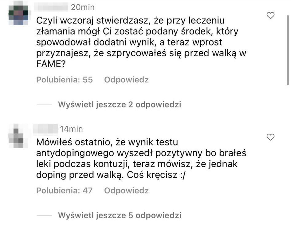 Komentarze pod postem Roberta Karasia