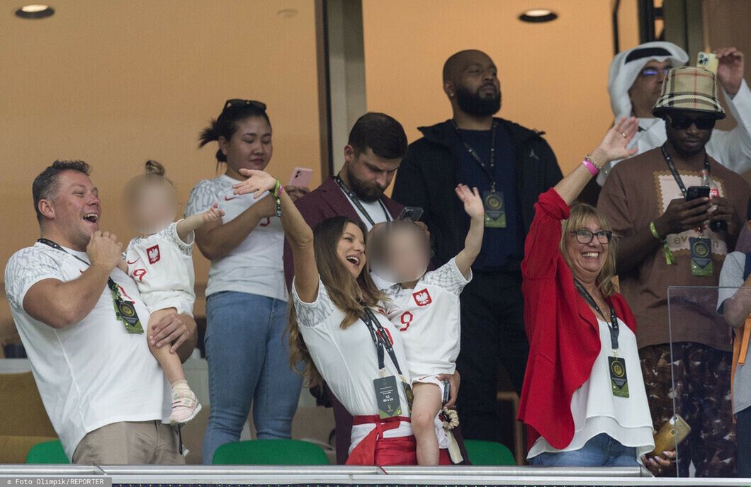Anna Lewandowska podczas rodzinnego kibicowania
