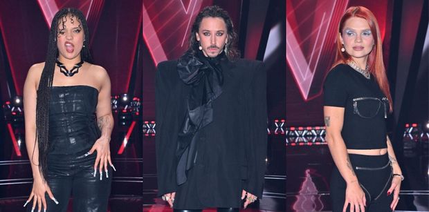 Ekipa "The Voice" cała w czerni melduje się na ćwierćfinale: ekscentryczna Sara James, Margaret, Michał Szpak z wielką kokardą (ZDJĘCIA)