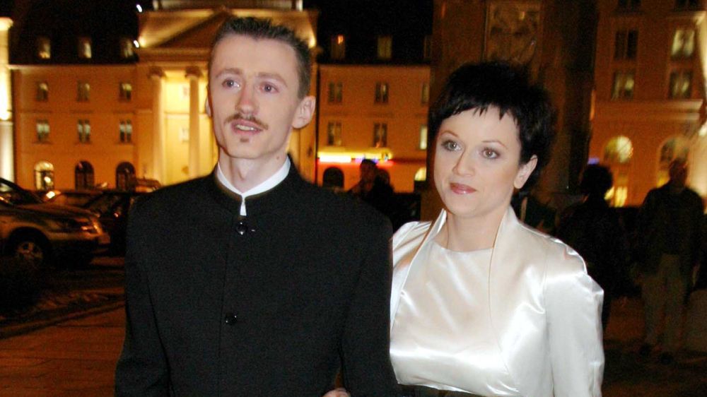 Adam Małysz z żoną Izabelą 