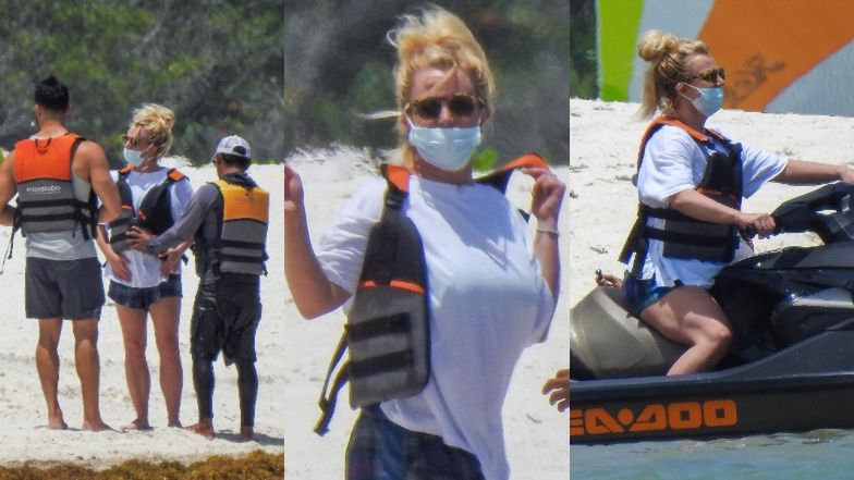 Britney Spears z partnerem na wakacjach w Meksyku
