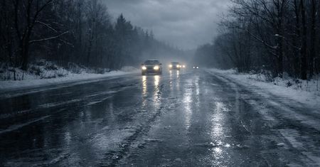 Gołoledź sparaliżowała drogi w regionie. Seria kolizji od popołudnia
