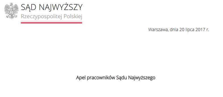 Pracownicy Sądu Najwyższego są pewni zwolnień. Apelują o przestrzeganie prawa