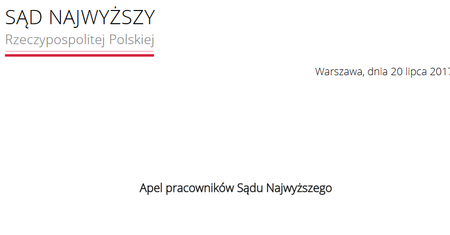 Pracownicy Sądu Najwyższego są pewni zwolnień. Apelują o przestrzeganie prawa