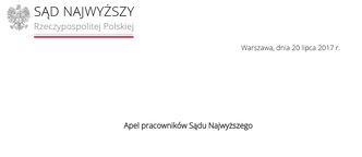 Pracownicy Sądu Najwyższego są pewni zwolnień. Apelują o przestrzeganie prawa