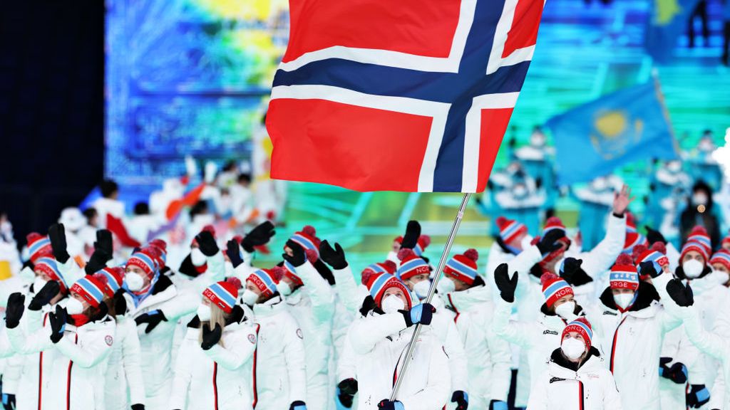 Reprezentacja Norwegii podczas ceremonii otwarcia