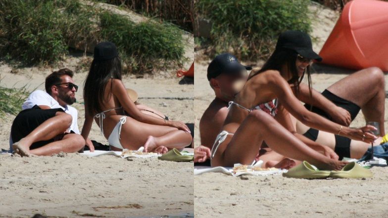 Klaudia El Dursi na plaży w Chałupach