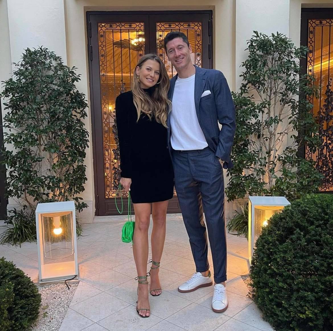 Anna i Robert Lewandowscy idą na randkę