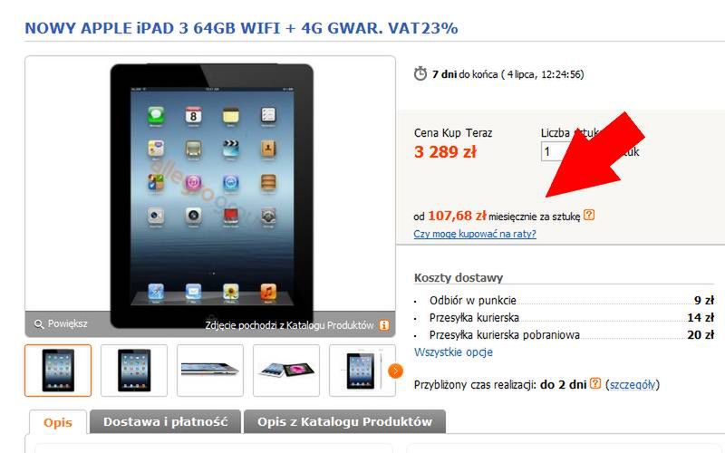 Nowa usługa Allegro. Serwis uruchomił zakupy na raty 3