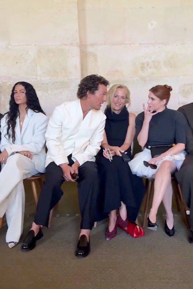 Matthew McConaughey i Emma Roberts zignorowali Gillian Anderson