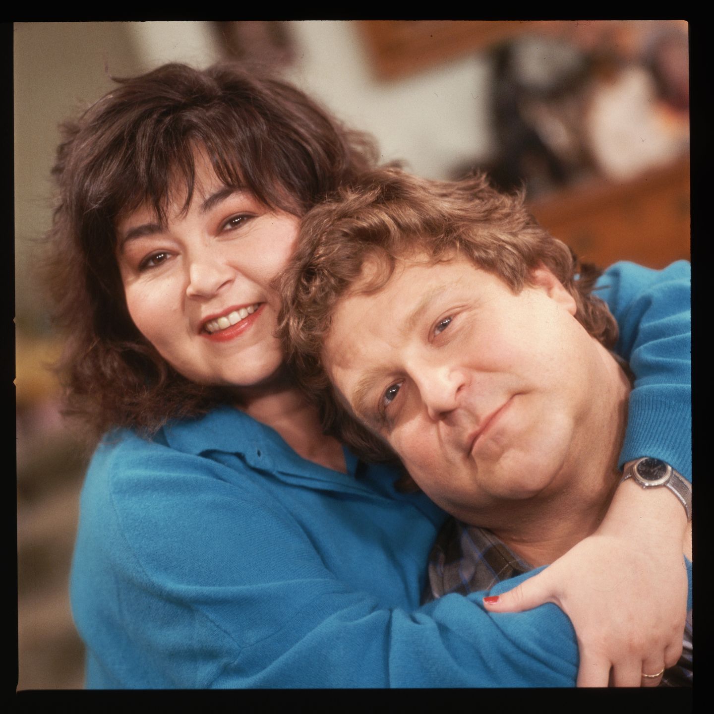 Roseanne Barr i John Goodman w 1989 roku