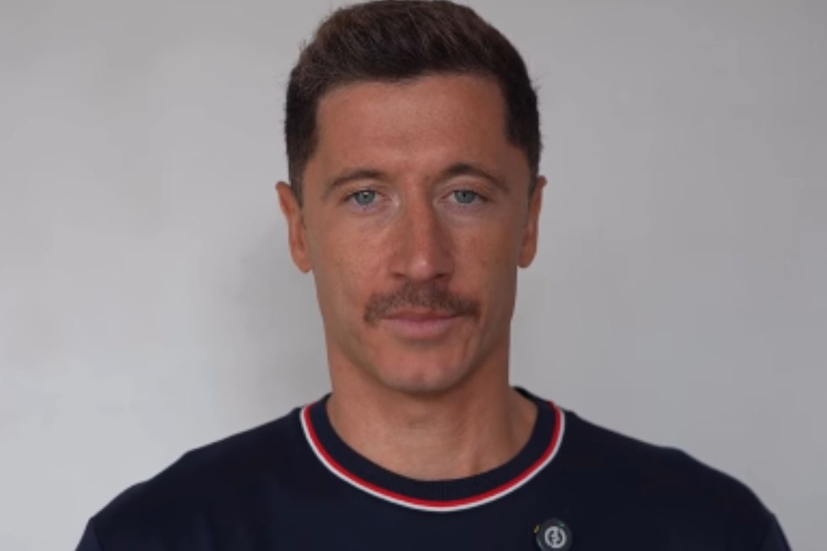 Porównują Lewandowskiego do polskiego rapera. Wszystko przez wąs