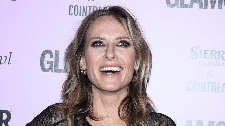 Kobieta Roku Glamour 2022. Patrycja Markowska podnosi modową poprzeczkę imprezy, pozując w czarnej sukience "boho" (ZDJĘCIA)