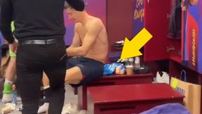 Na nagraniu widać, czyją koszulkę Lewandowski zabrał do domu