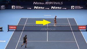 Nawet Jannik Sinner bywa bezradny. Wyśmienita piłka [WIDEO]