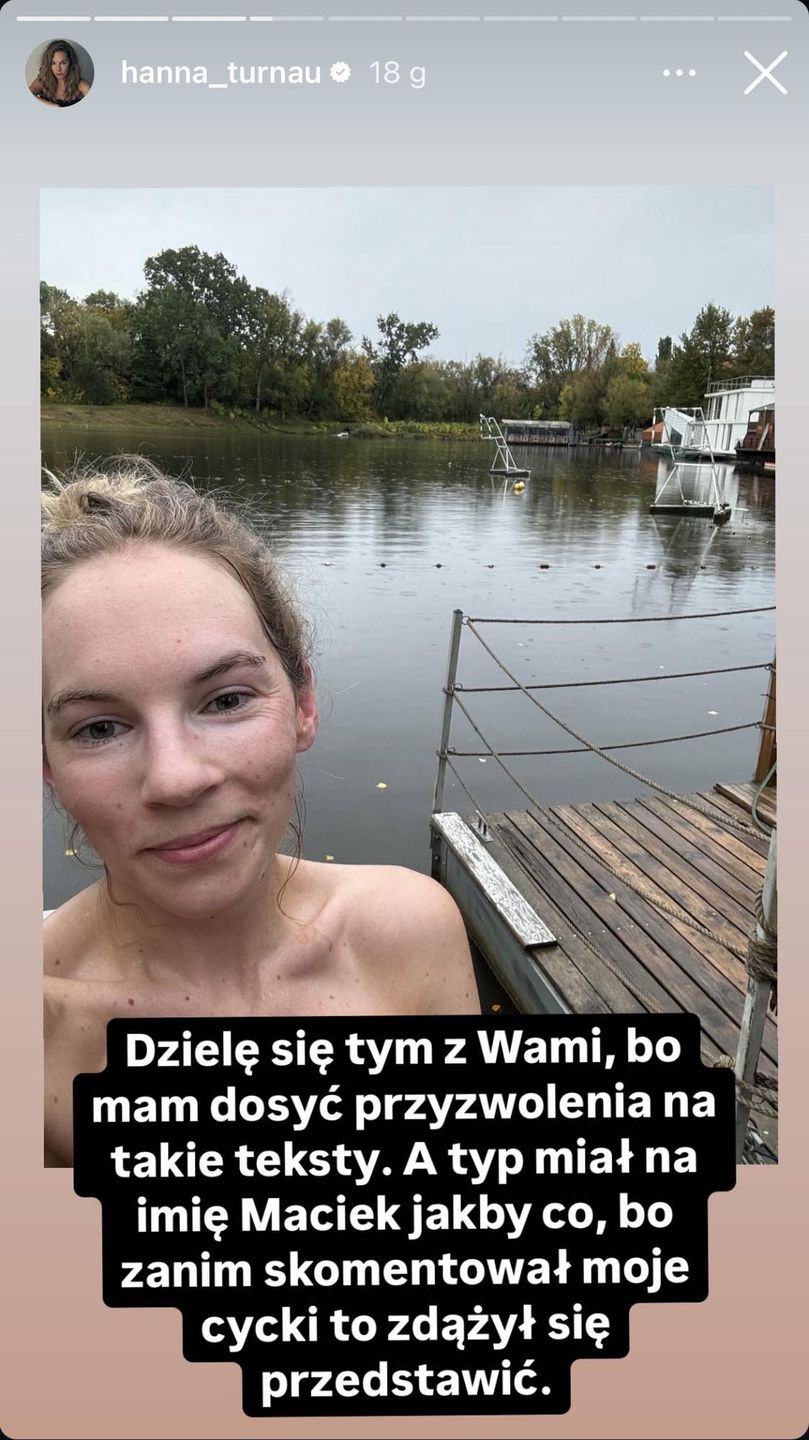 Hanna Turnau opisała pobyt w saunie nad Wisłą