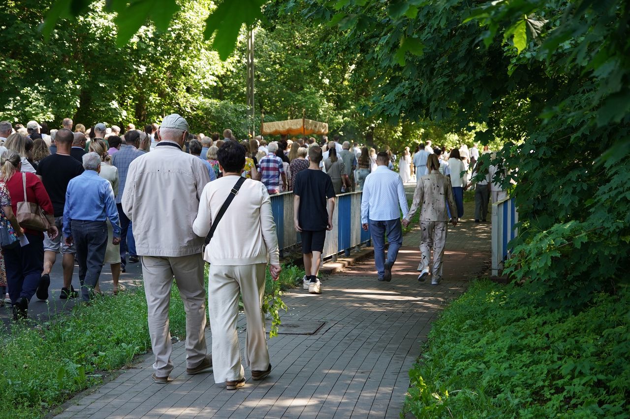Boże Ciało, Procesja Parafia pw.  Św Rafała Kalinowskiego w Pile