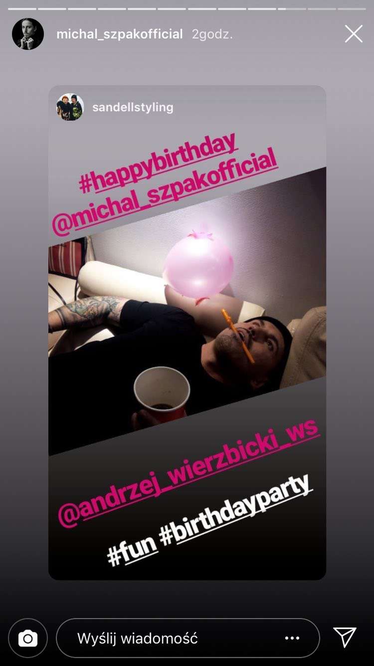 Michał Szpak świętował urodziny