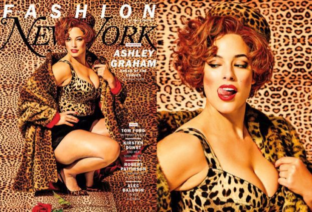 Półnaga Ashley Graham oblizuje się w "New York Magazine"