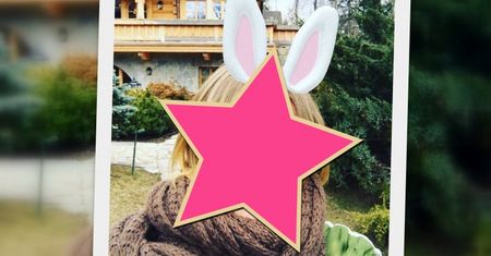 Która gwiazda przebrała się za wielkanocnego zająca? Ona ma dystans do siebie!