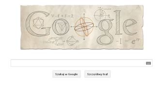 Leonhard Euler - Google Doodle upamiętania urodziny matematyka