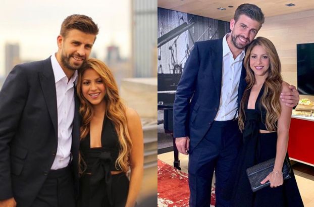 Uśmiechnięci Shakira i Gerard Pique pozują na imprezie Sony