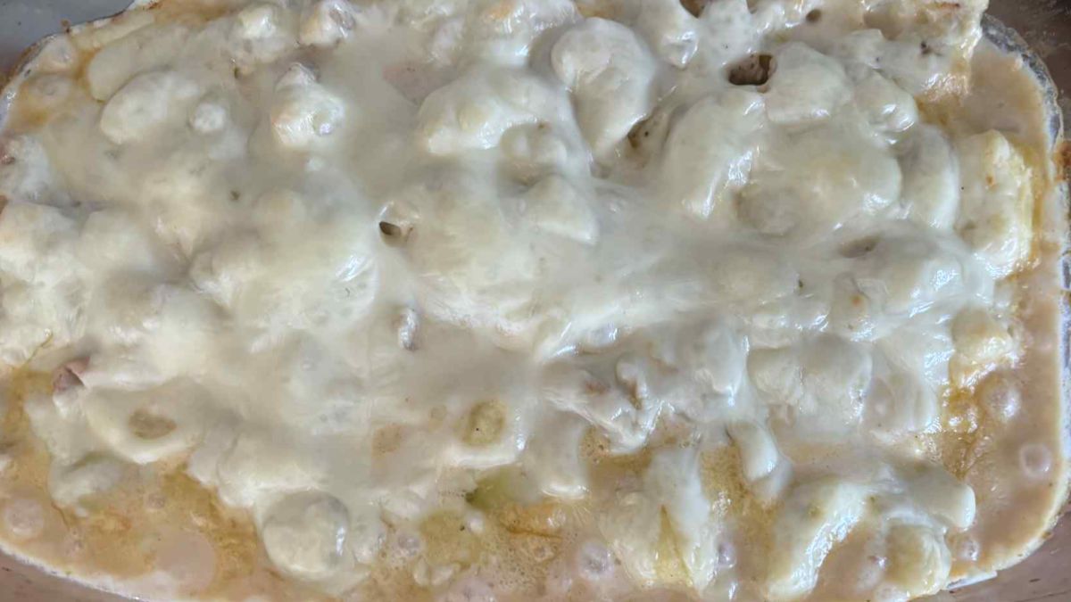 Zapiekanka z kurczakiem i kopytkami bardzo szybko zniknęła