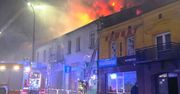 Będzin: Wielki pożar centrum. Płonęła kamienica na al. Hugona Kołłątaja. 65 ratowników w akcji