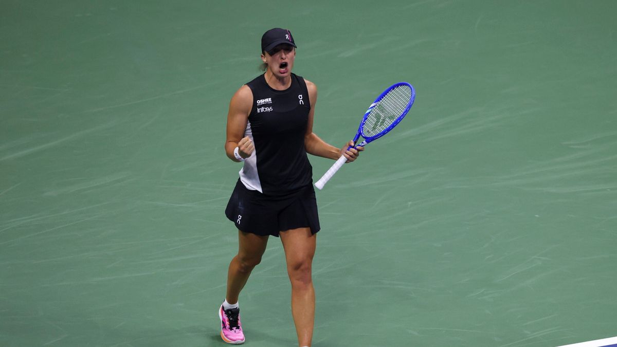 PAP/EPA / BRIAN HIRSCHFELD / Iga Świątek na US Open 2025