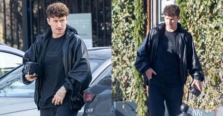Posępny Marcin Dubiel przechadza się ulicami Warszawy z saszetką Louis Vuitton za ponad 10 TYSIĘCY ZŁOTYCH (ZDJĘCIA)